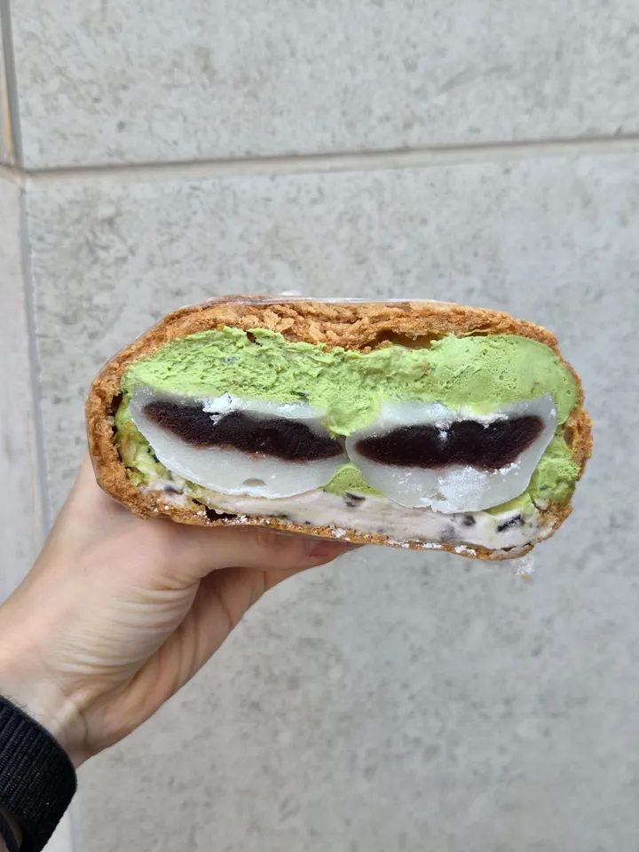 말차팥모찌